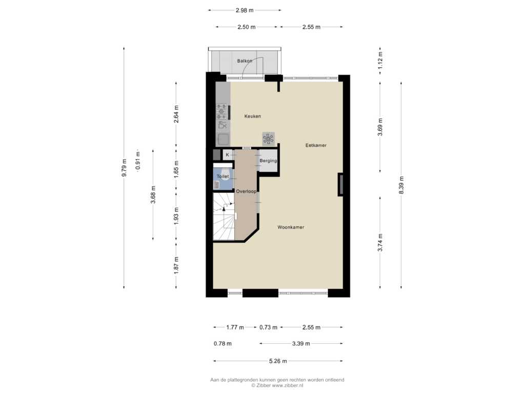 Bekijk plattegrond van Eerste Verdieping van St Adrianusstraat 19