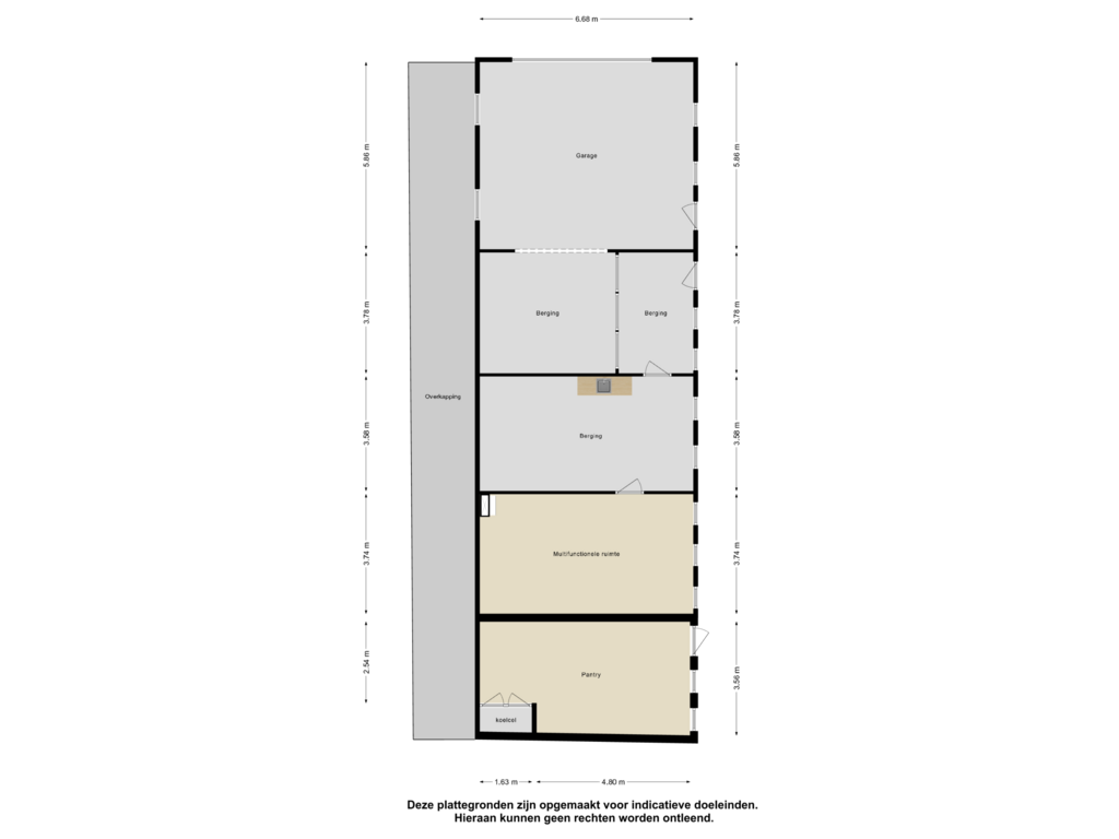 Bekijk plattegrond van Garage van Veerstraat 25