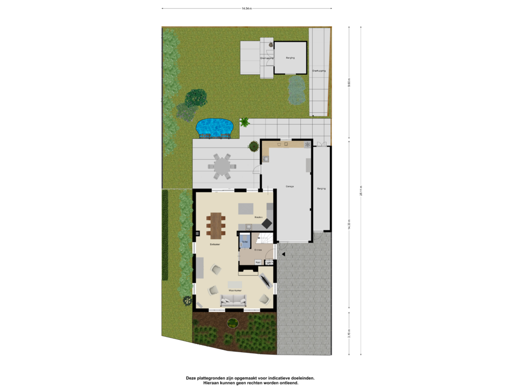 Bekijk plattegrond van Begane Grond-Tuin van De Stelle 29