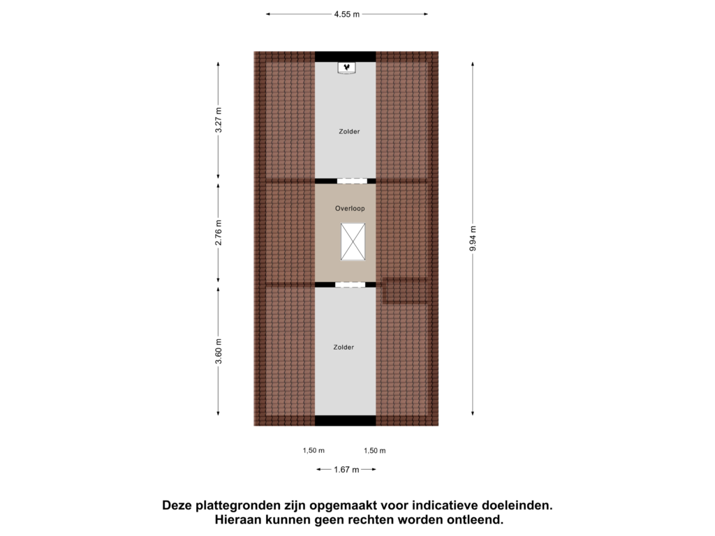 Bekijk plattegrond van Zolder van De Stelle 29