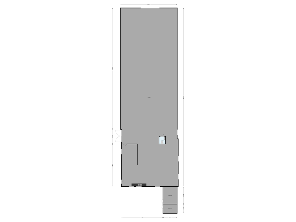 Bekijk plattegrond van Schuur van Provincialeweg 1