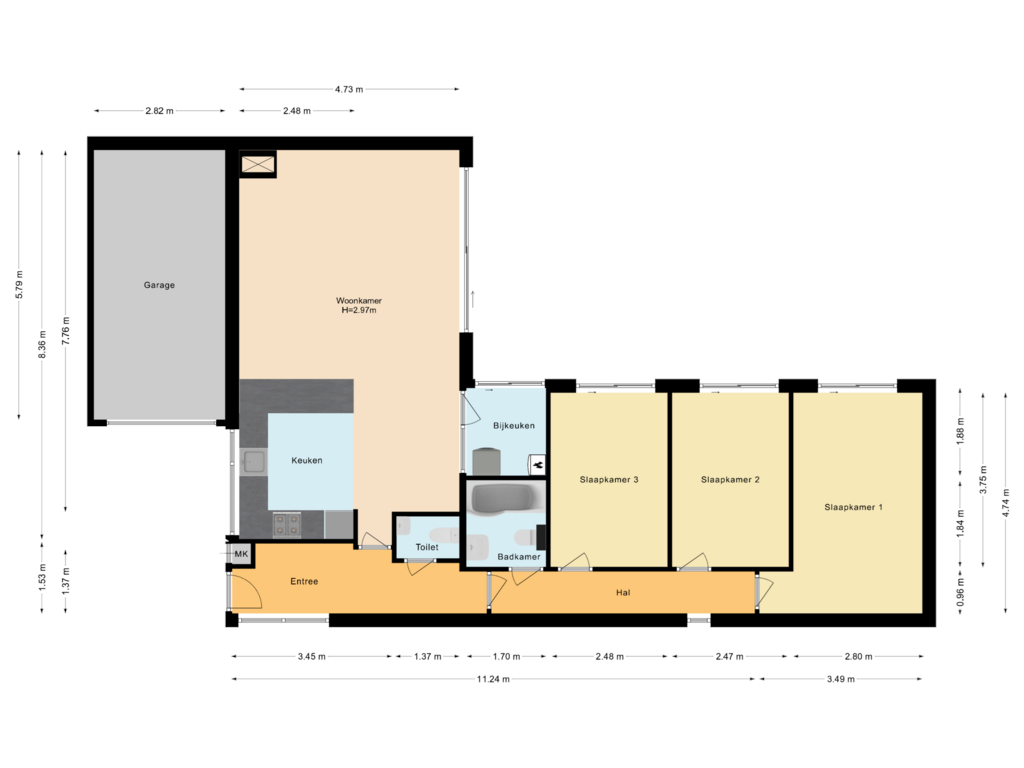 Bekijk plattegrond van Woning van Bijenveld 4