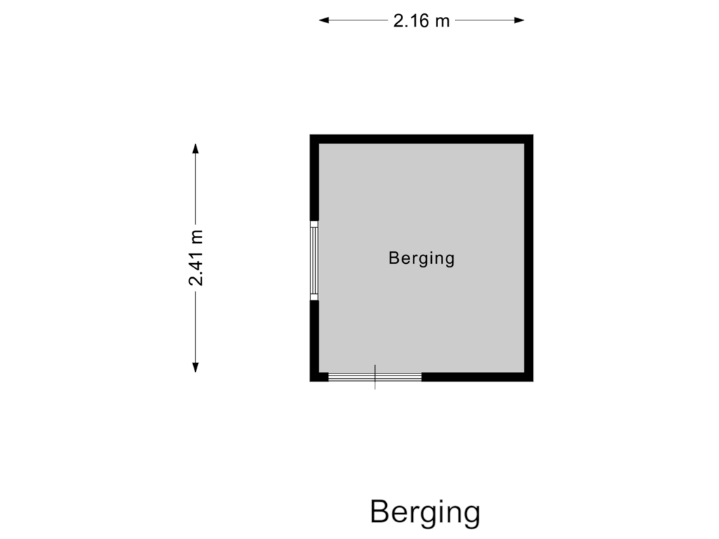 Bekijk plattegrond van Berging van Het Jaagpad 31