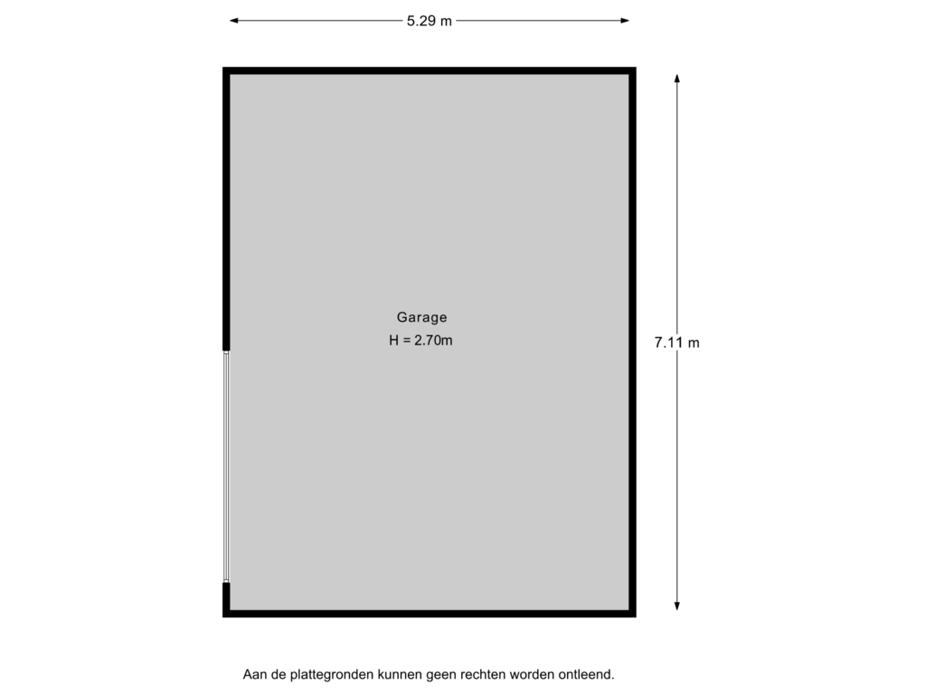 Bekijk plattegrond van Garage van Monta Rosa 44