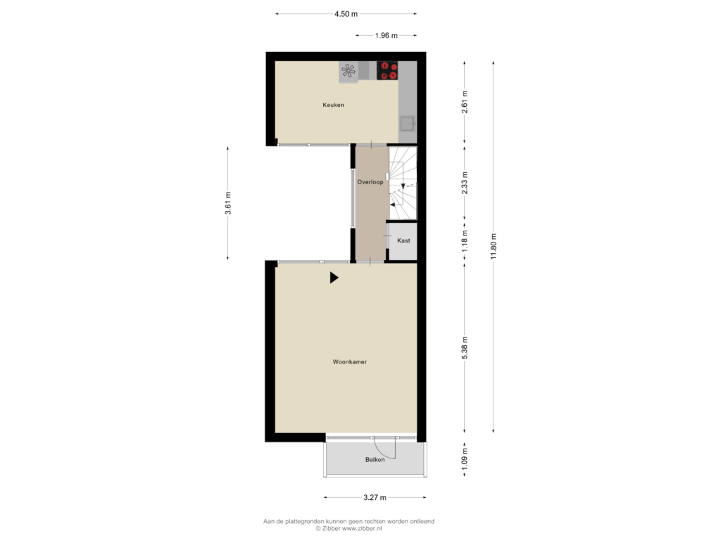 View floorplan of Eerste Verdieping of Grasland 4