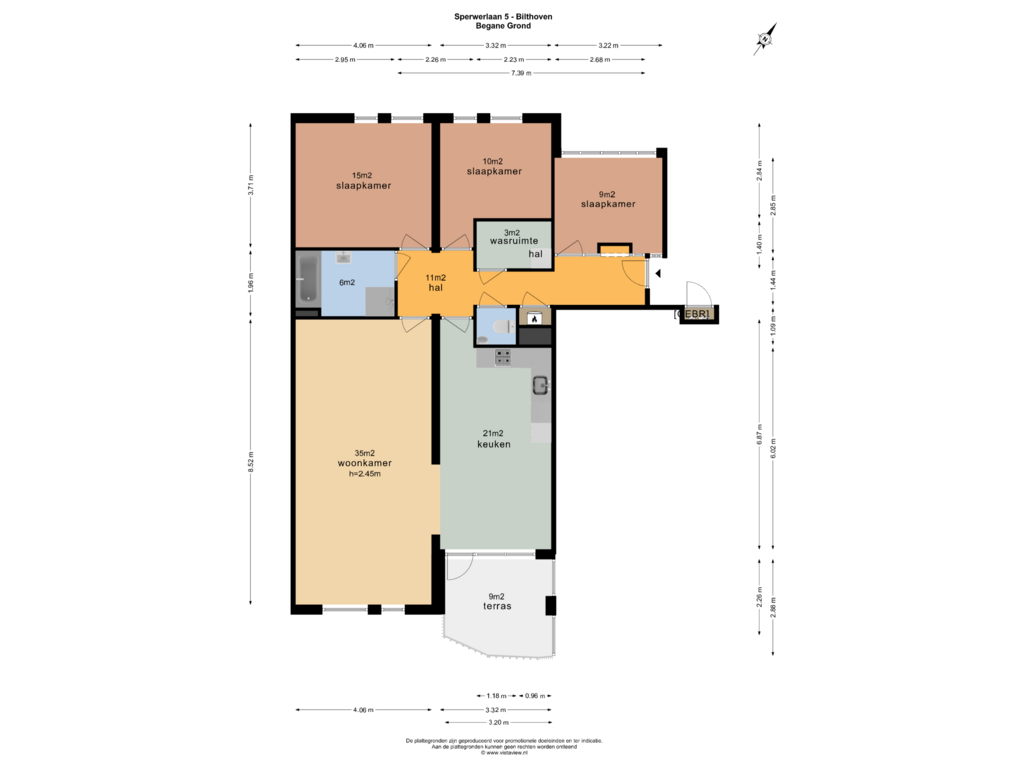 View floorplan of BEGANE GROND of Sperwerlaan 5