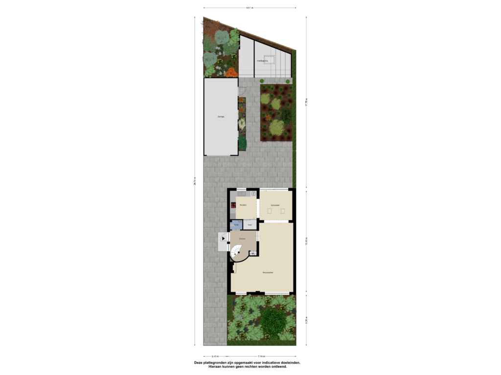 View floorplan of Begane Grond Tuin of Platteelstraat 29