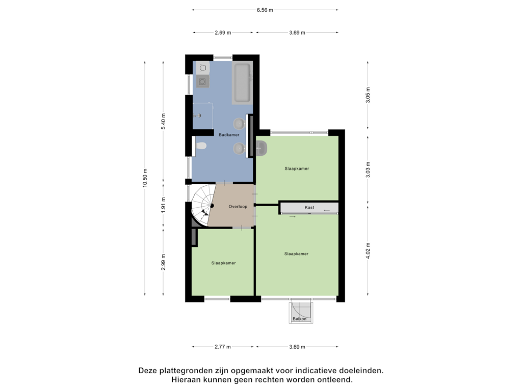 View floorplan of Eerste Verdieping of Platteelstraat 29