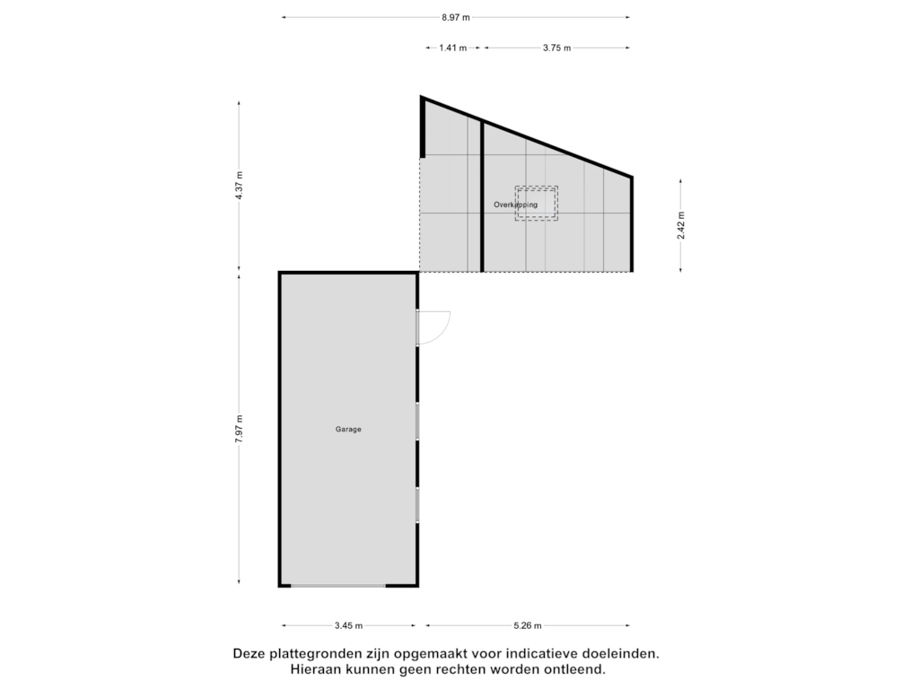 View floorplan of Berging of Platteelstraat 29