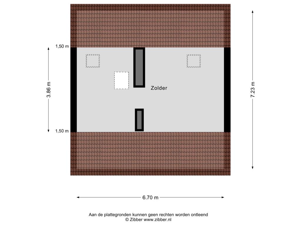 Bekijk plattegrond van Zolder van Spilstraat 13