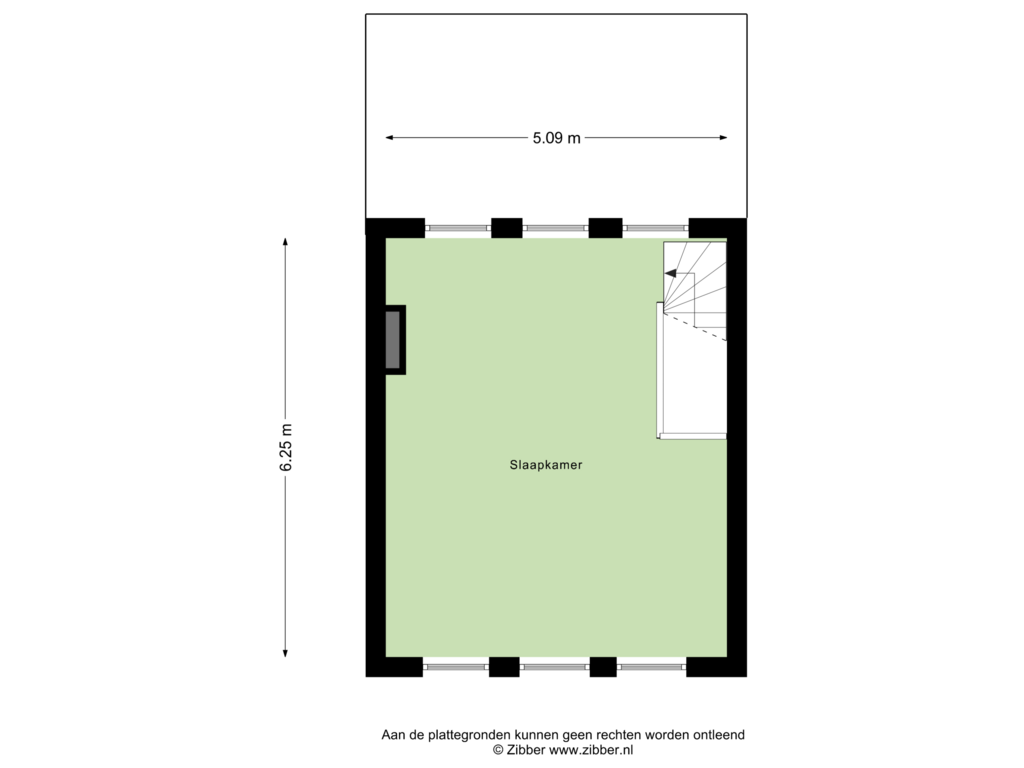 Bekijk plattegrond van Tweede verdieping van Jan Bongastraat 6