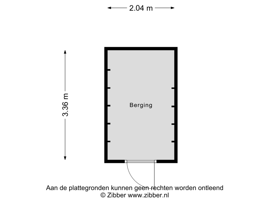 Bekijk plattegrond van Berging van Jan Bongastraat 6