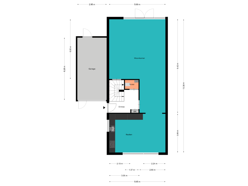 Bekijk plattegrond van Begane Grond van Morgenster 53