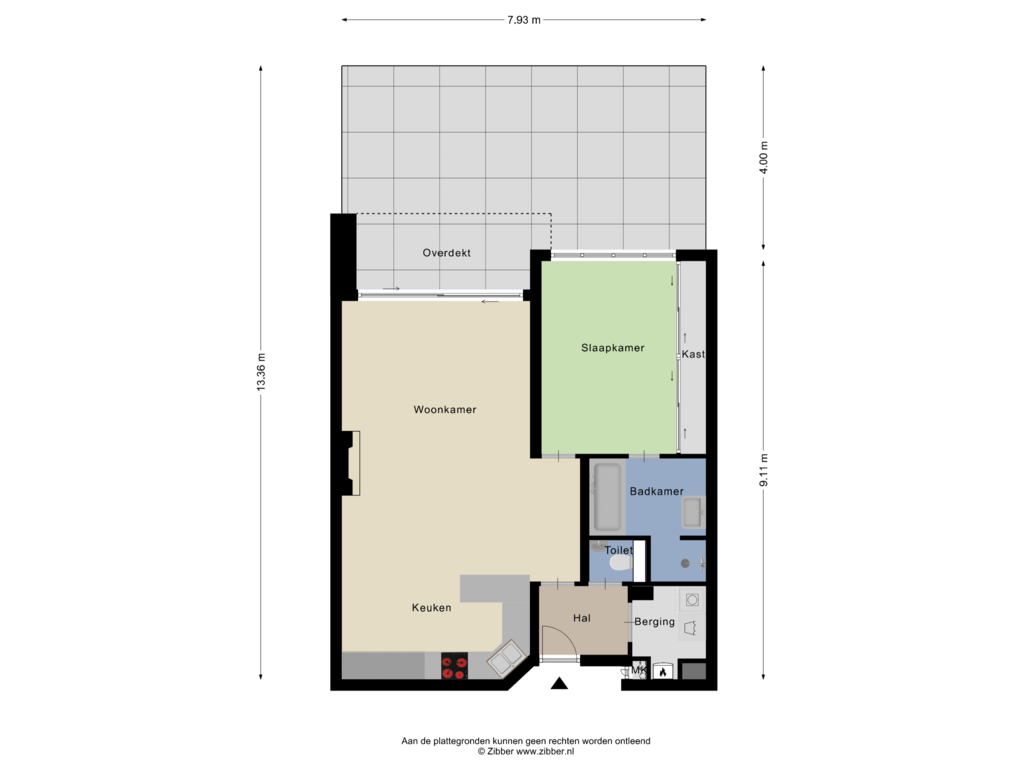 View floorplan of Begane Grond -Tuin of Molenbelterweg 9-011