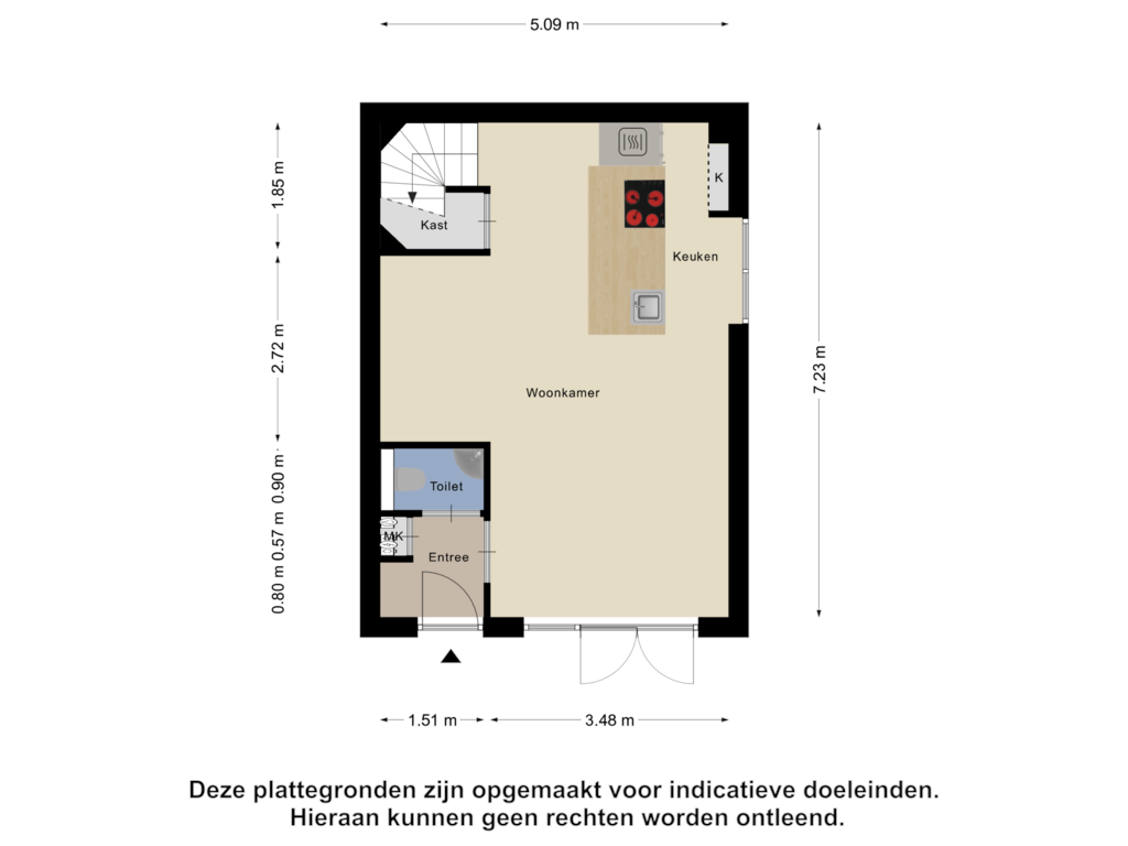 Bekijk plattegrond van Begane Grond van Oostenburg 2