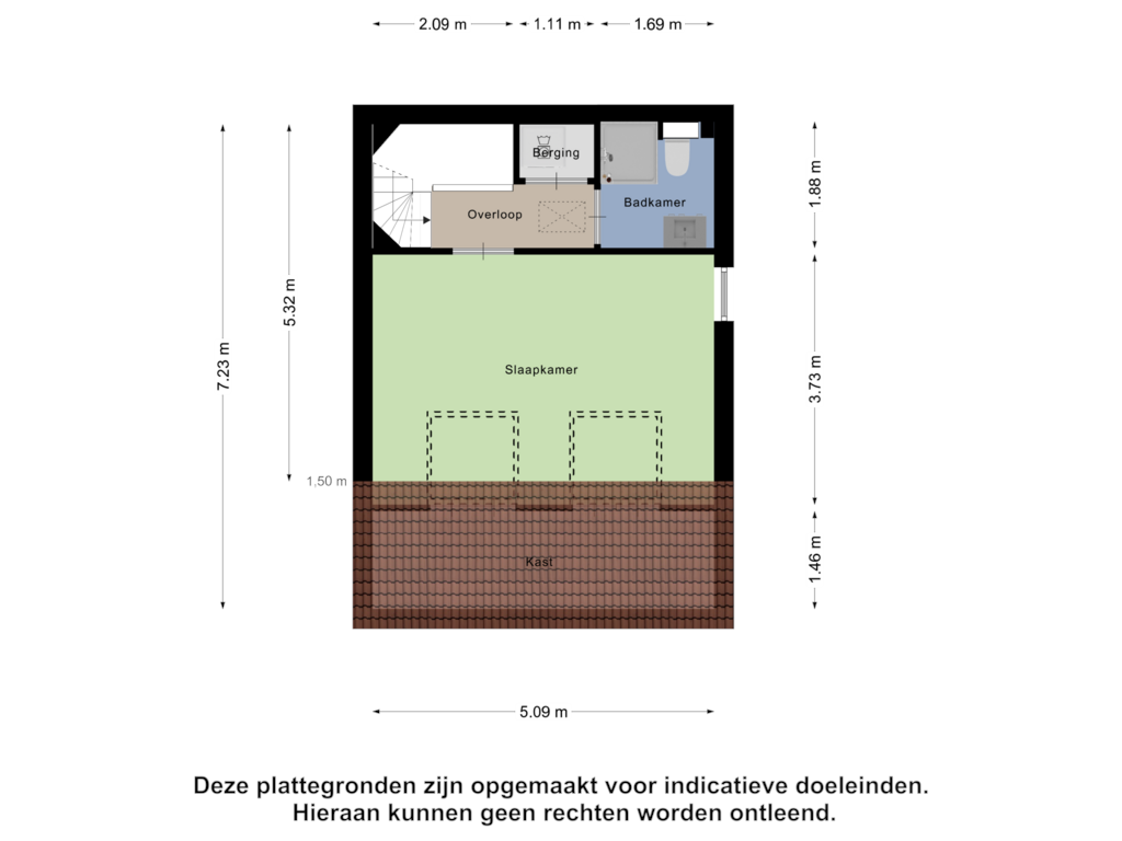 Bekijk plattegrond van Eerste Verdieping van Oostenburg 2