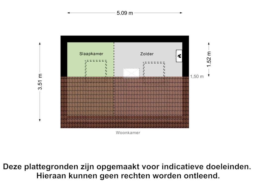 Bekijk plattegrond van Zolder van Oostenburg 2