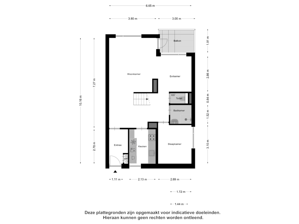 Bekijk plattegrond van Eerste Verdieping van Kievitenlaan 38-R