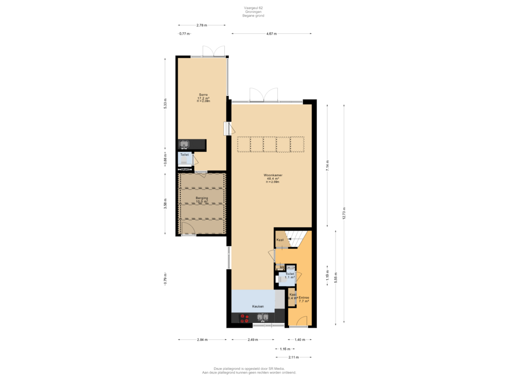 Bekijk plattegrond van Begane grond van Vaargeul 62