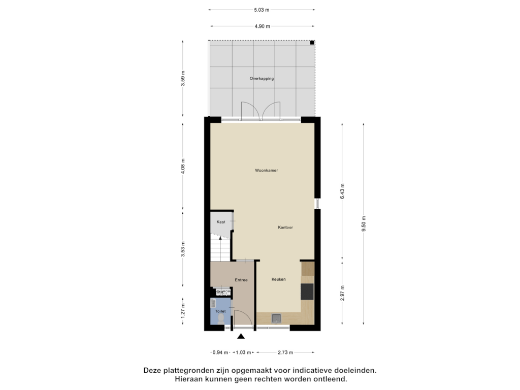 Bekijk plattegrond van Begane Grond van Kremersheerd 85