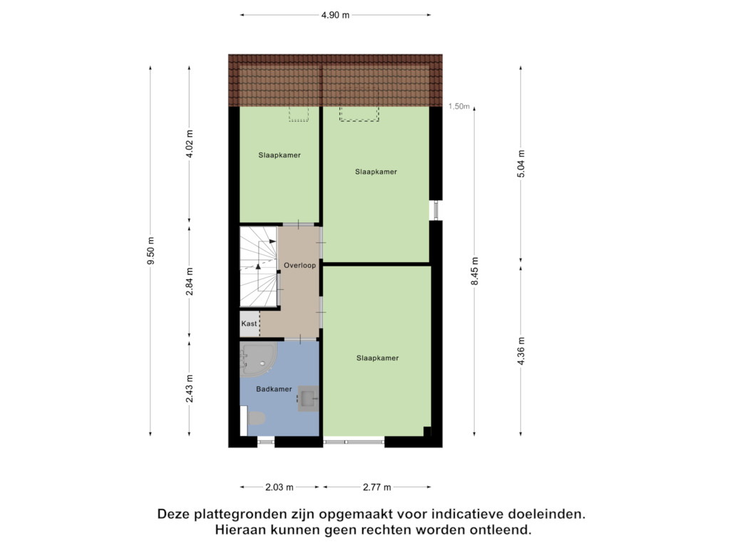 Bekijk plattegrond van Eerste Verdieping van Kremersheerd 85