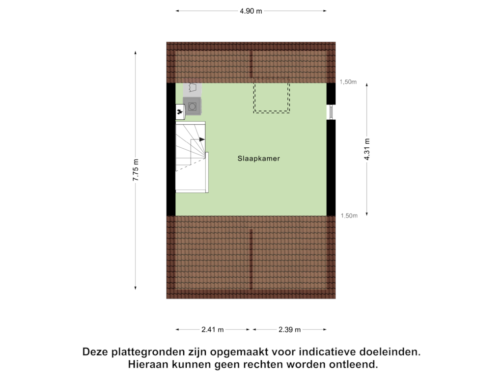 Bekijk plattegrond van Tweede Verdieping van Kremersheerd 85