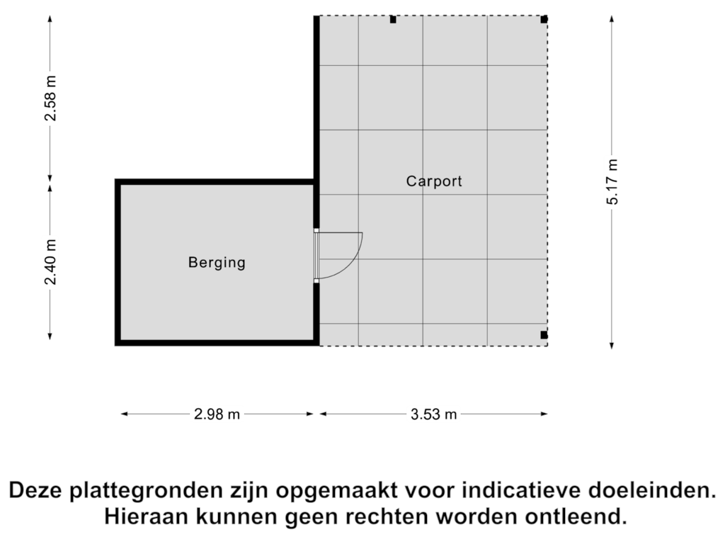 Bekijk plattegrond van Berging van Kremersheerd 85