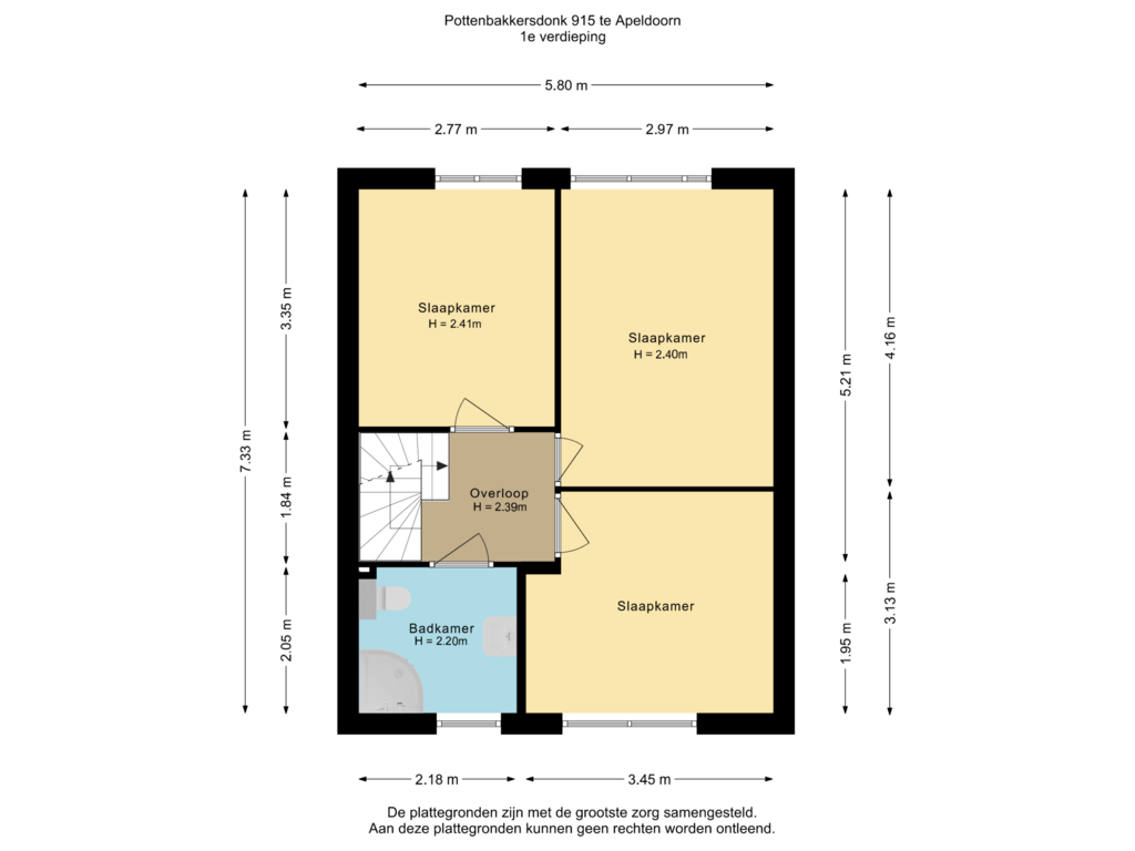 Bekijk plattegrond van 1e verdieping van Pottenbakkersdonk 915