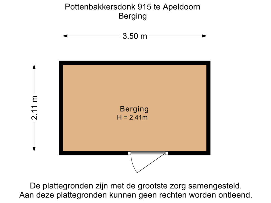 Bekijk plattegrond van Berging van Pottenbakkersdonk 915