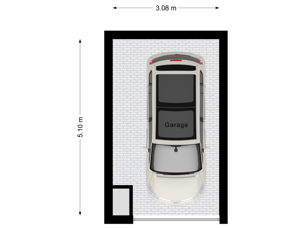 View floorplan of Garage of de Rietmattenmaker 19