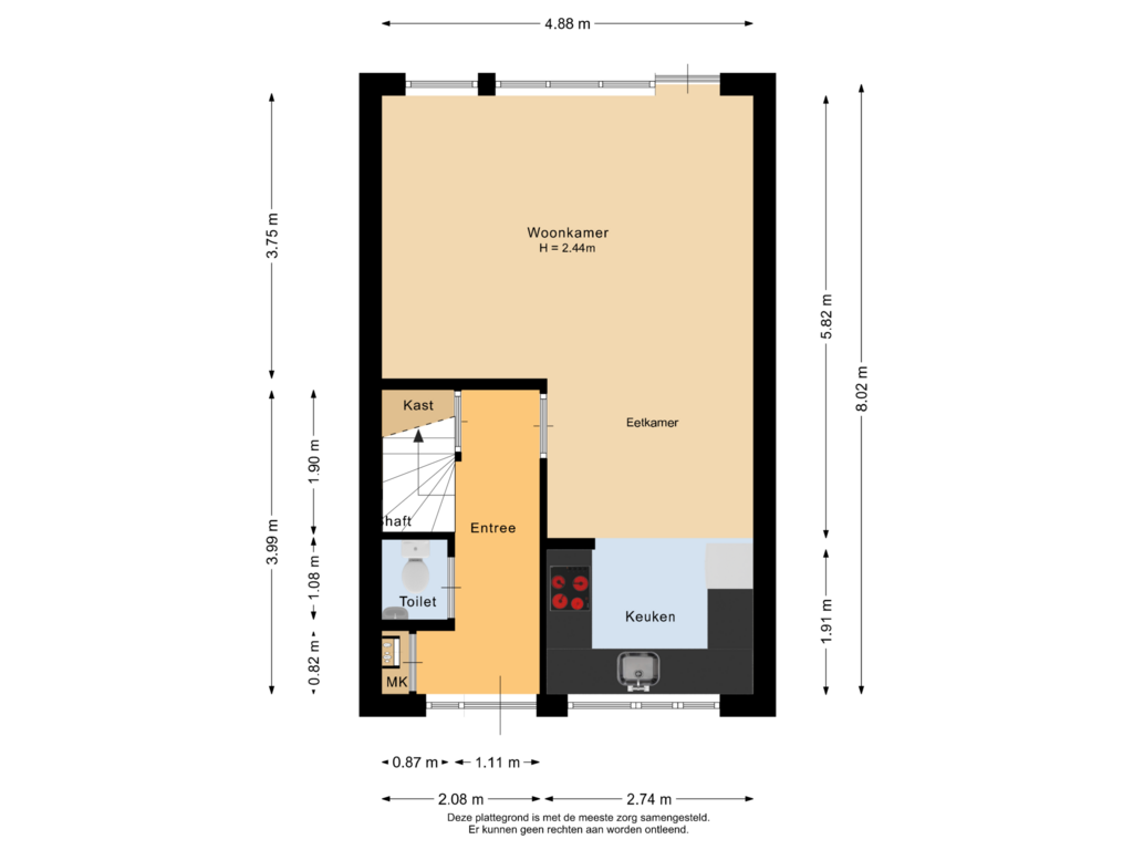 Bekijk plattegrond van Begane grond van Wilhelmina Hofman-Pootstraat 46