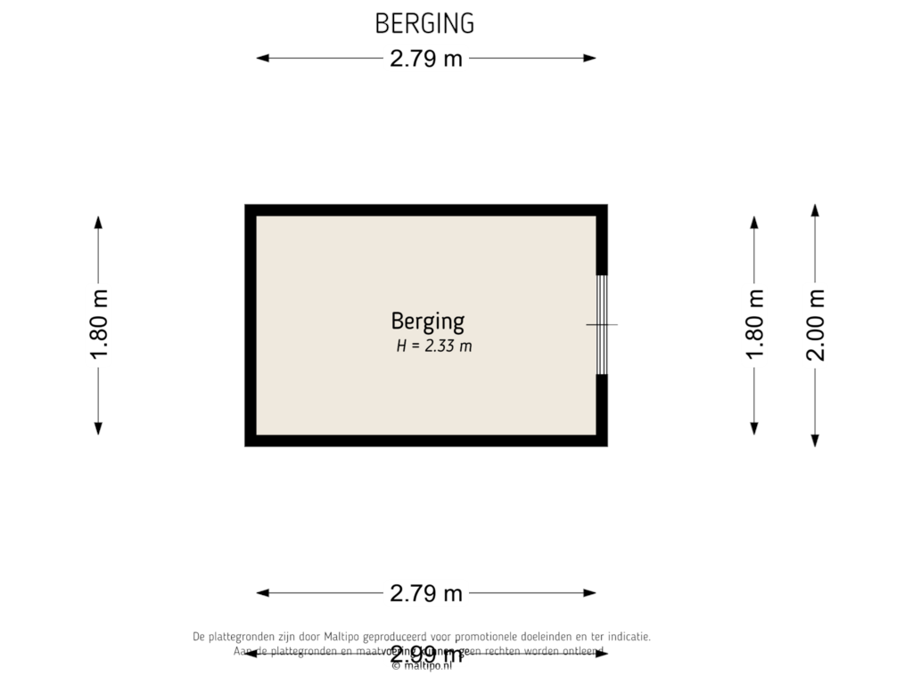 Bekijk plattegrond van Berging van Jip en Jannekelaan 93