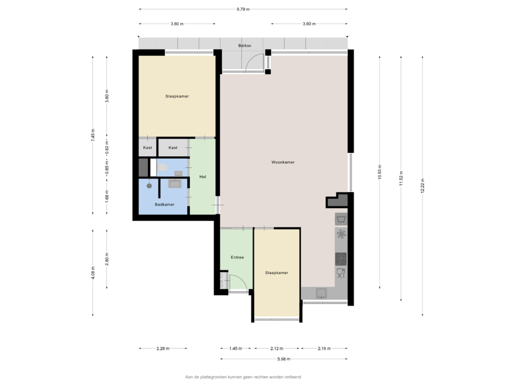 View floorplan of Appartement of Socrateslaan 21