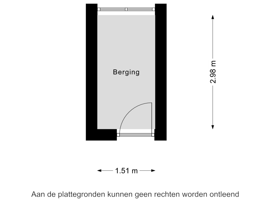 View floorplan of Berging of Socrateslaan 21