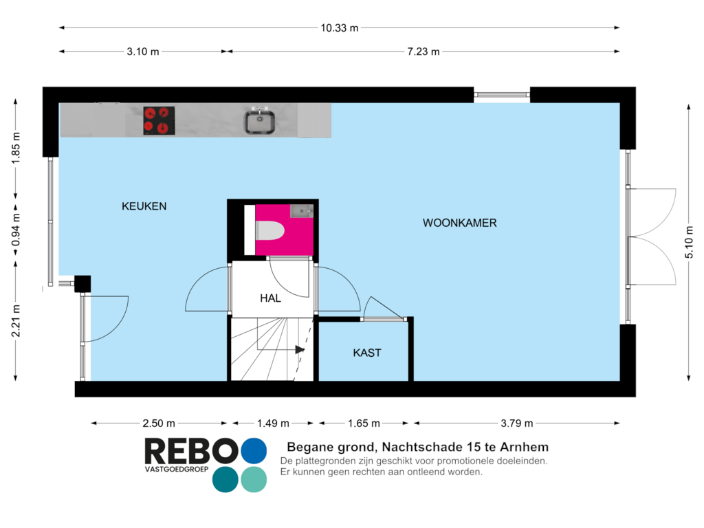 Bekijk plattegrond van Begane grond van Nachtschade 15