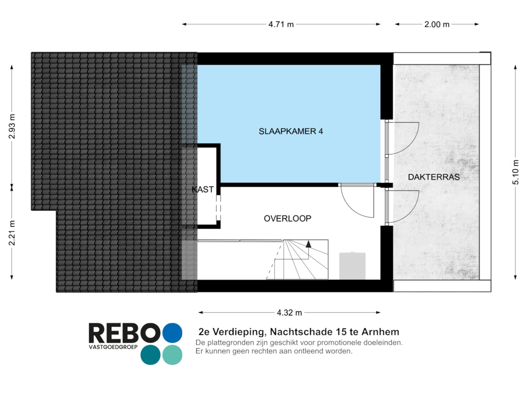 Bekijk plattegrond van 2e Verdieping van Nachtschade 15