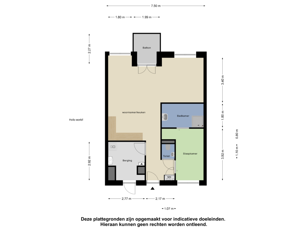 Bekijk plattegrond van Appartement van Ketelkade 65