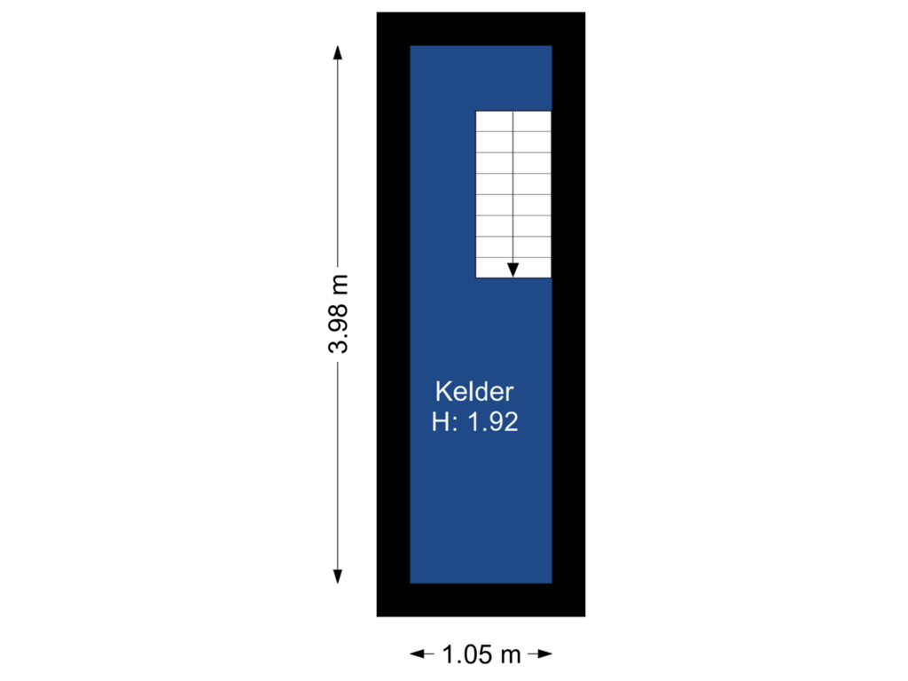 Bekijk plattegrond van Kelder van Oosterpad 32