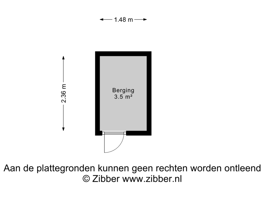 Bekijk plattegrond van Berging van De Halte 25