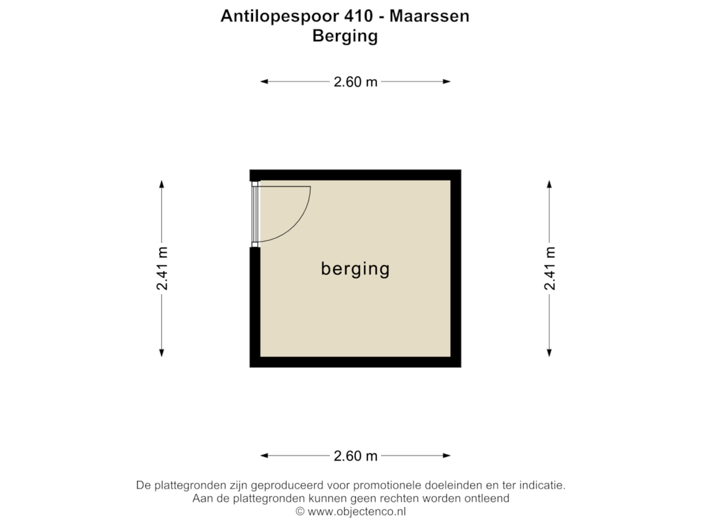 Bekijk plattegrond van Berging van Antilopespoor 410