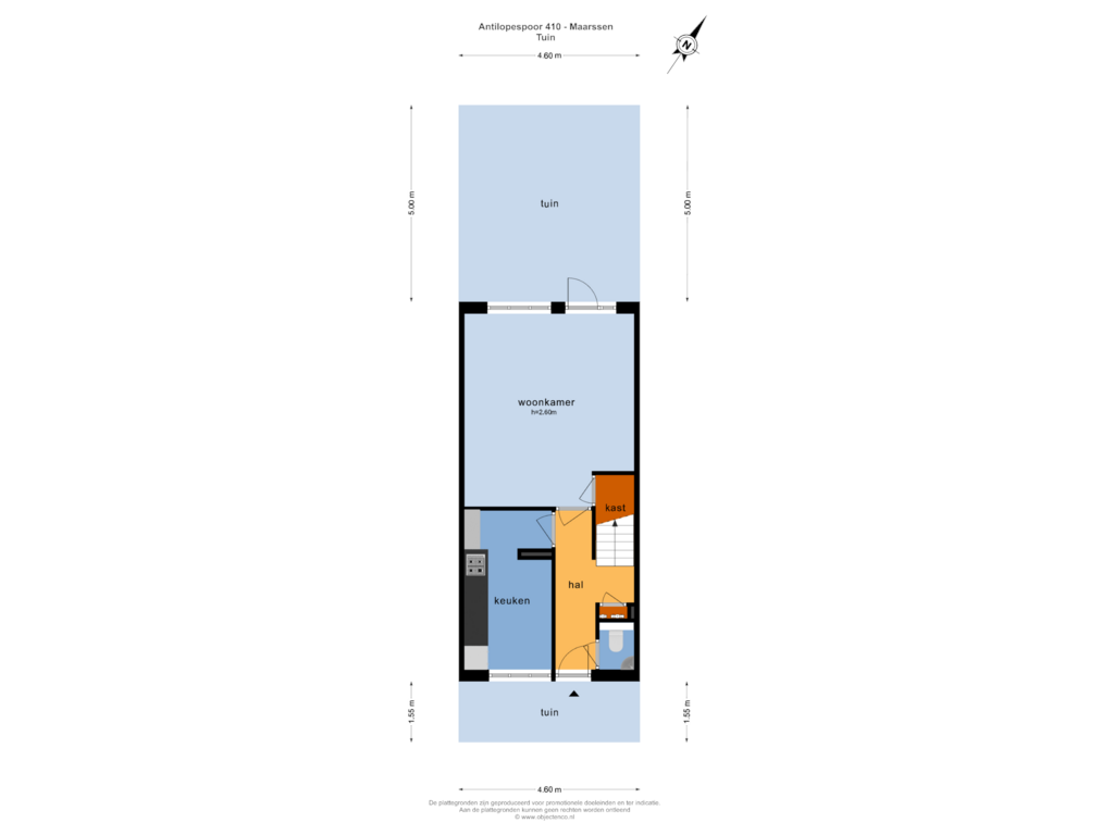 Bekijk plattegrond van Tuin van Antilopespoor 410