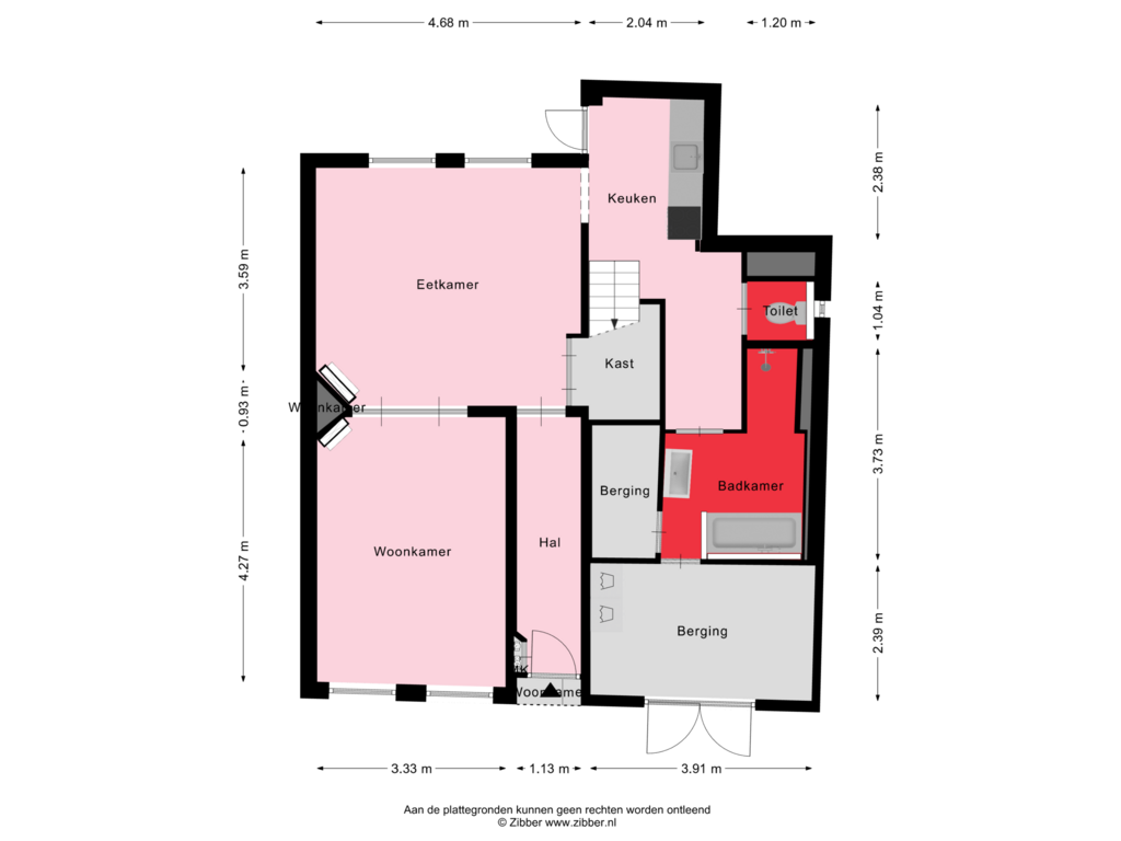 Bekijk plattegrond van Begane Grond van Op de Hoogte 5