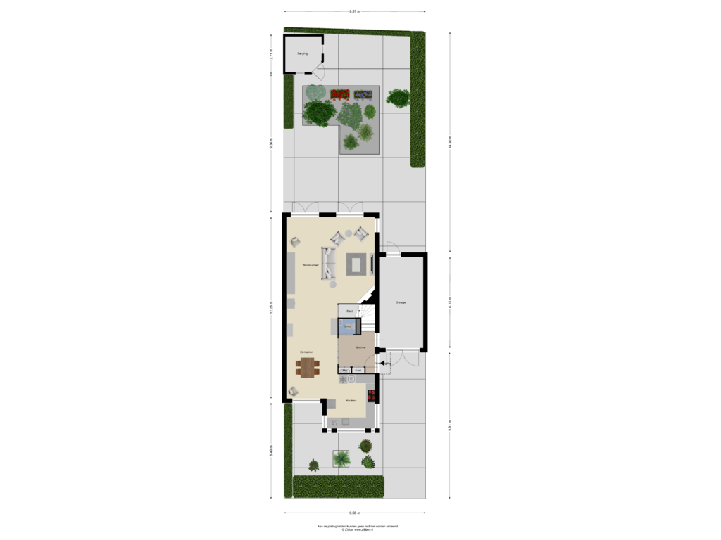 Bekijk plattegrond van Begane Grond  Tuin van Park de Wervelaan 3