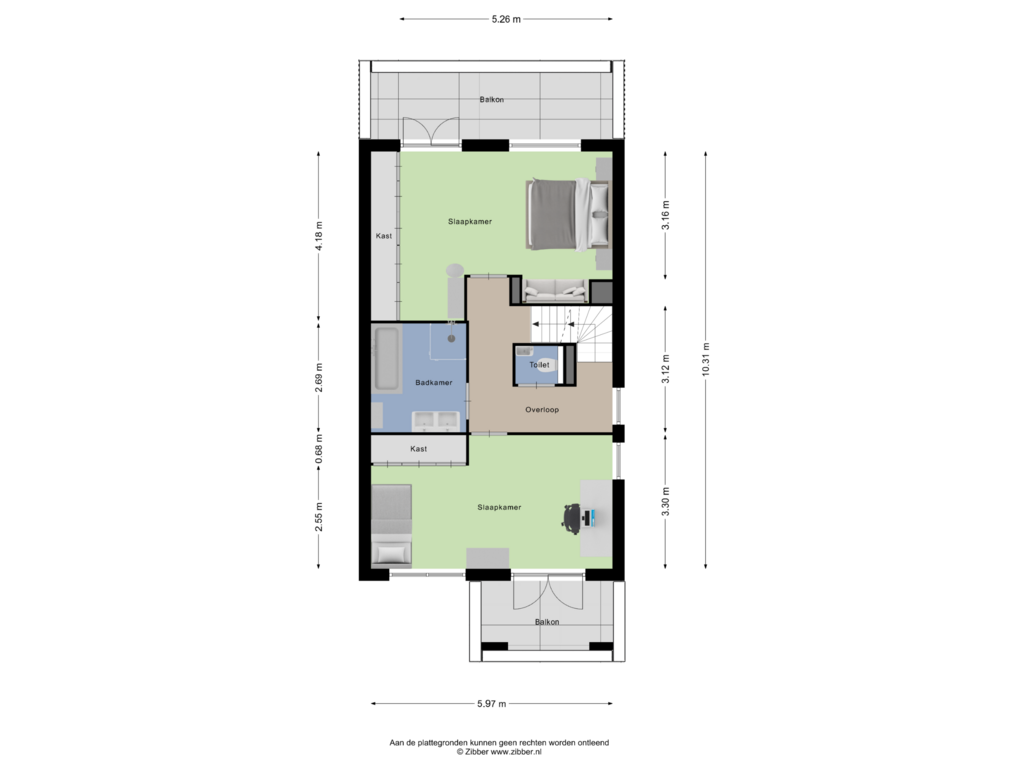 Bekijk plattegrond van Eerste Verdieping van Park de Wervelaan 3