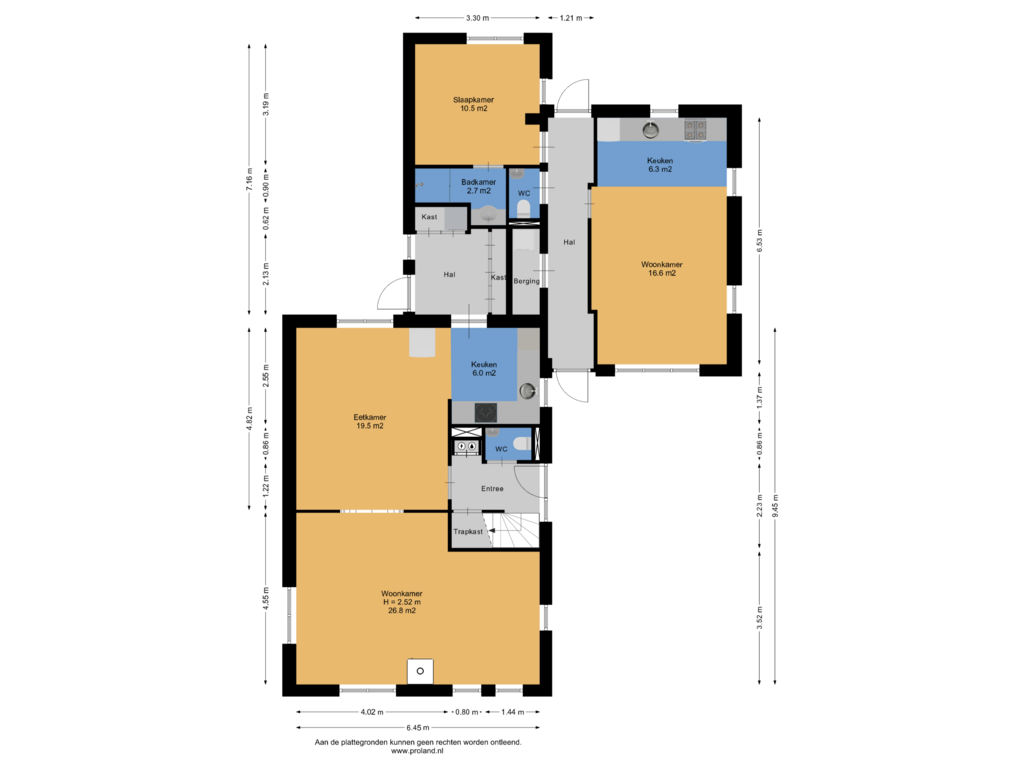 View floorplan of Begane Grond of Kerklaan 18