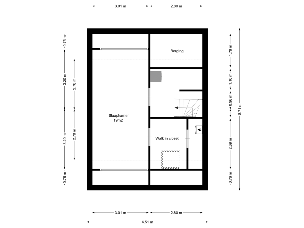 View floorplan of 2e verdieping of Lindenhof 23