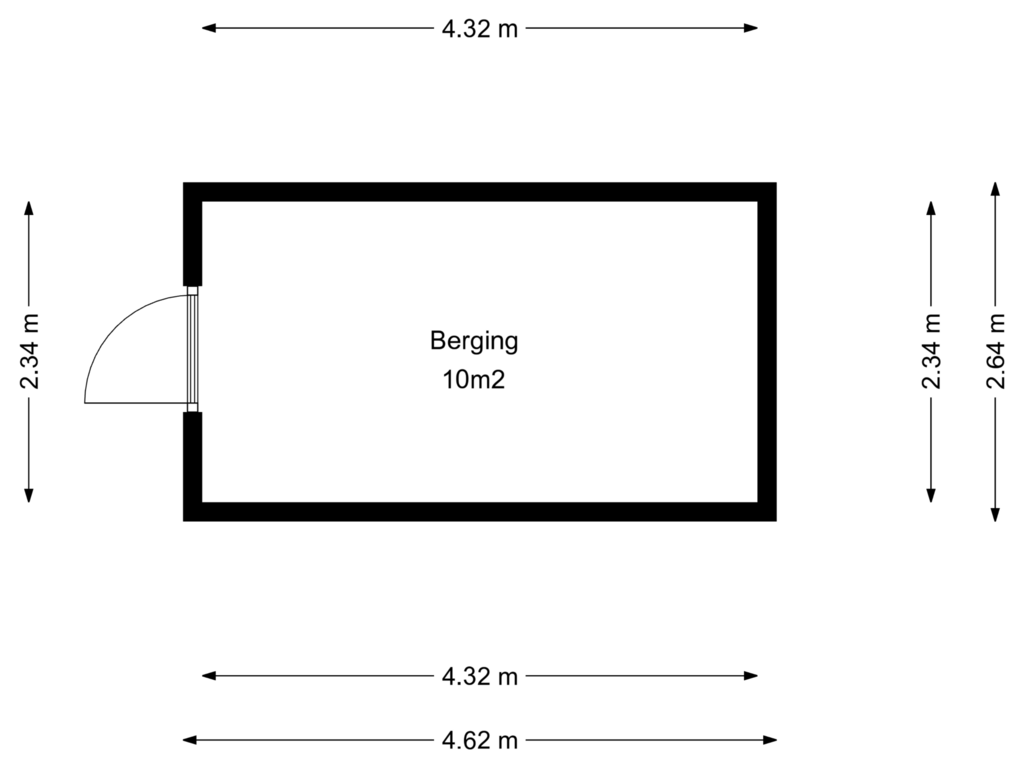 View floorplan of Berging of Lindenhof 23