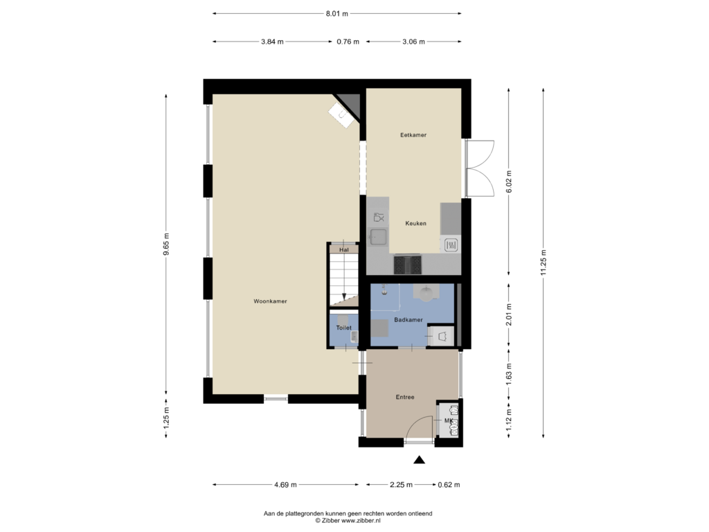 Bekijk plattegrond van Begane Grond van Dorpsstraat 41