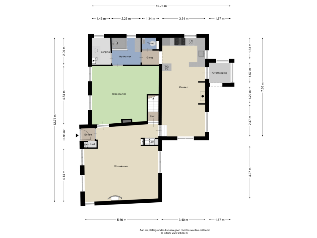 Bekijk plattegrond van Begane Grond van Batterij 12