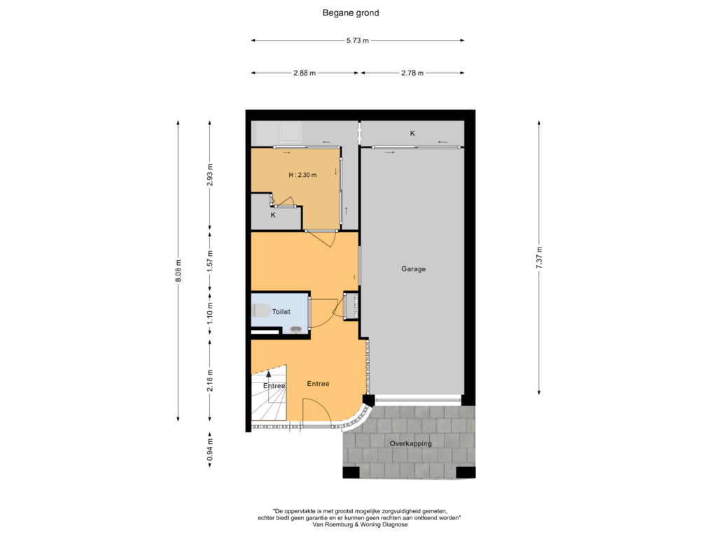 Bekijk plattegrond van Begane grond van Tjalk 36